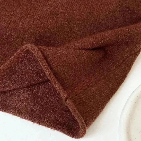 Women's Casual College Style Solid Color Sweater And Pleated Skirt - Picture 6 of 7